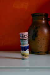 PRE-ORDER 70s ceramics: egg cups vibrance, set of 4