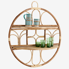 ROUND BAMBOO SHELF