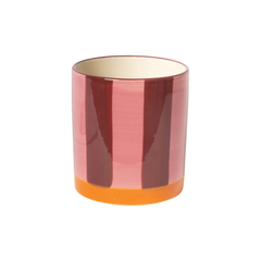 Bloempot Strepen Roze/Bruin/Oranje ø10 cm