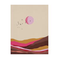 Gnitfee - Pink colorful mountains