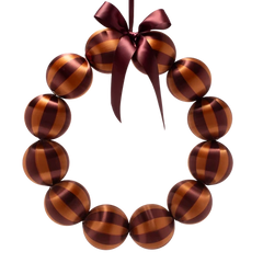 Wreath copper/brown ø26.5cm