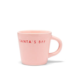 Ceramic espresso cup SANTA'S BFF pink 80ml