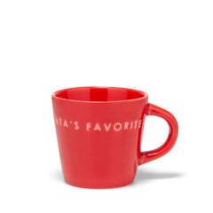 Ceramic espresso cup SANTA'S FAVORITE red 80ml