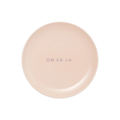 Ceramic cake plate MORE AMOR POR FAVOR! ecru ø16cm