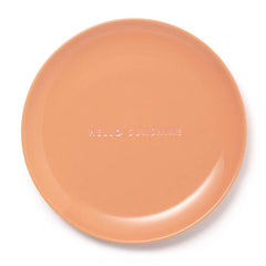Ceramic breakfast plate HELLO SUNSHINE orange ø22cm