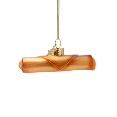 Ornament glass cheese stick H3cm