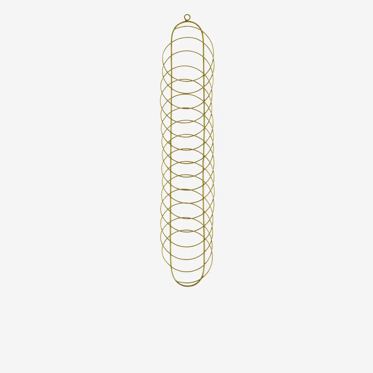 HANGING IRON CARD RACK, Brass