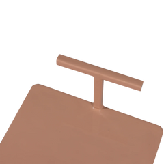 TOSTE BIJZETTAFEL METAAL OUDROZE