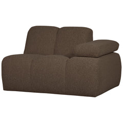 MOJO 1-ZITS ELEMENT ARM RECHTS BOUCLÉ BRUIN MELANGE