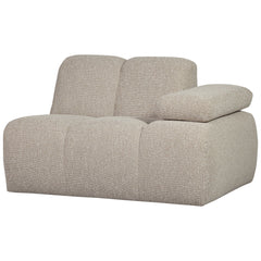 MOJO 1-ZITS ELEMENT ARM RECHTS BOUCLÉ BEIGE MELANGE