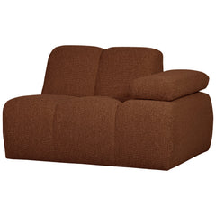 MOJO 1-ZITS ELEMENT ARM RECHTS BOUCLÉ ROESTBRUIN MELANGE