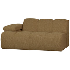 MOJO 1,5-ZITS ELEMENT ARM LINKS BOUCLÉ GEEL/BRUIN MELANGE