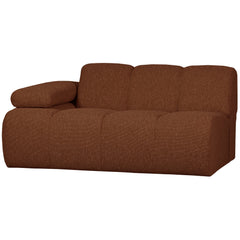 MOJO 1,5-ZITS ELEMENT ARM LINKS BOUCLÉ ROESTBRUIN MELANGE