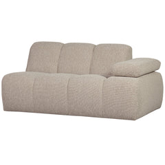 MOJO 1,5-ZITS ELEMENT ARM RECHTS BOUCLÉ BEIGE MELANGE