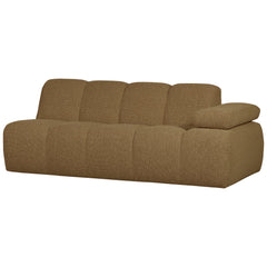 MOJO 2-ZITS ELEMENT ARM RECHTS BOUCLÉ GEEL/BRUIN MELANGE