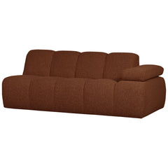 MOJO 2-ZITS ELEMENT ARM RECHTS BOUCLÉ ROESTBRUIN MELANGE