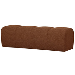 MOJO EETBANKJE 164 CM BOUCLÉ ROESTBRUIN MELANGE