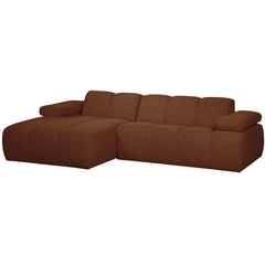 MOJO CHAISE LONGUE BANK LINKS BOUCLÉ ROESTBRUIN MELANGE