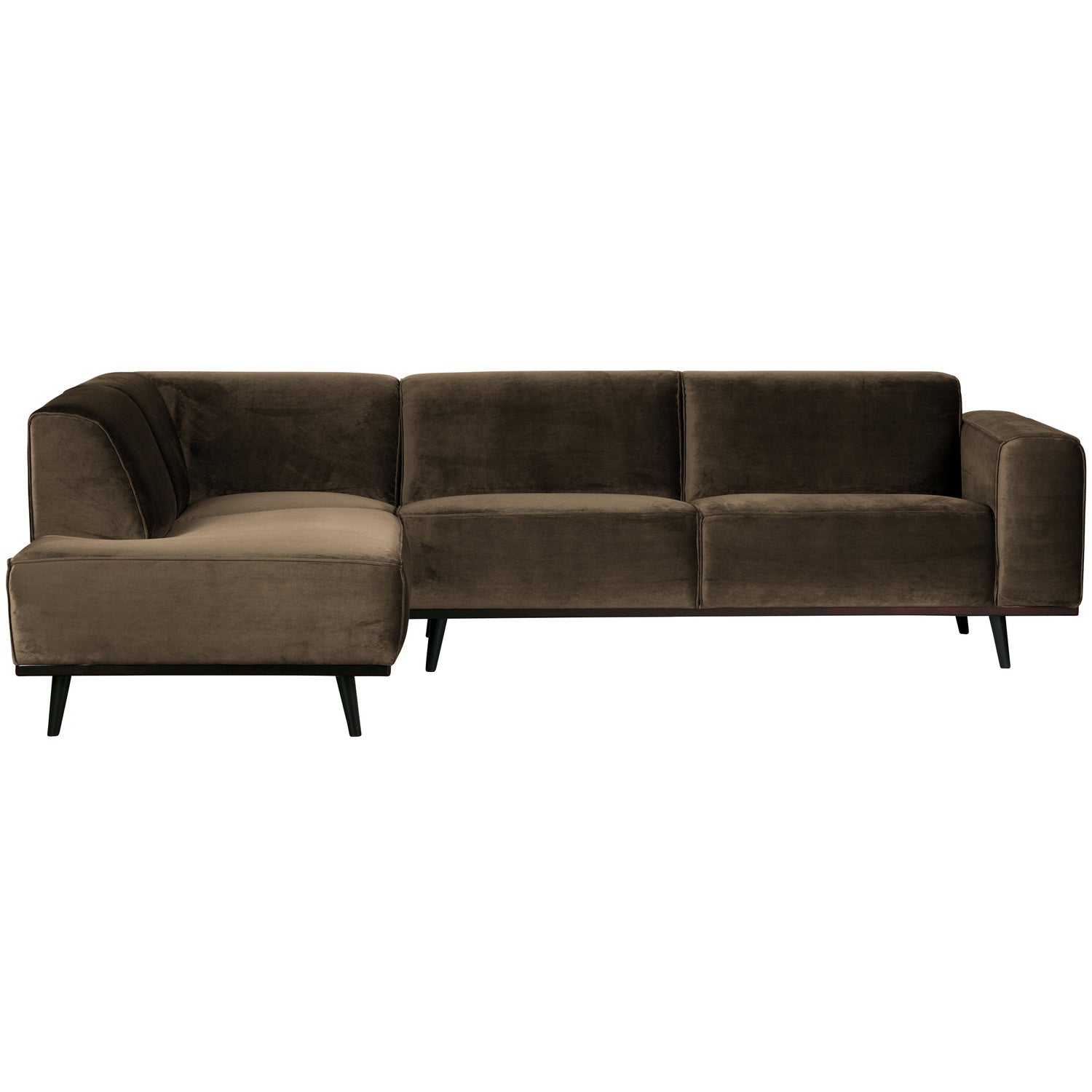 STATEMENT-HOEKBANK-LINKS-FLUWEEL-TAUPE