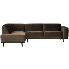 STATEMENT-HOEKBANK-LINKS-FLUWEEL-TAUPE