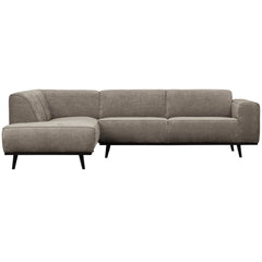 STATEMENT HOEKBANK LINKS PLATTE BREDE RIB CLAY