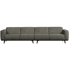STATEMENT XL 4-ZITS BANK 372 CM STRUCTURE VELVET FROST