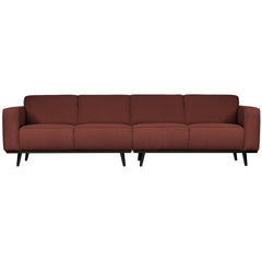 STATEMENT 4-ZITS BANK 280 CM BOUCLE CHESTNUT