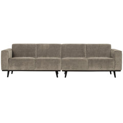 STATEMENT 4-ZITS BANK 280 CM PLATTE BREDE RIB CLAY