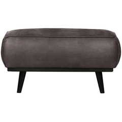 STATEMENT HOCKER LEDERLOOK DONKERGRIJS
