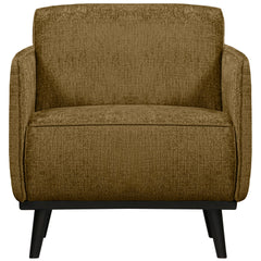 STATEMENT FAUTEUIL MET ARM STRUCTURE VELVET BRASS