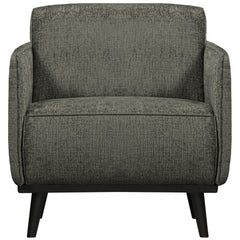 STATEMENT FAUTEUIL MET ARM STRUCTURE VELVET FROST
