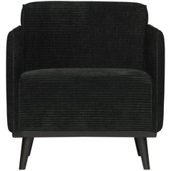 STATEMENT FAUTEUIL MET ARM BREDE PLATTE RIB GRAPHITE