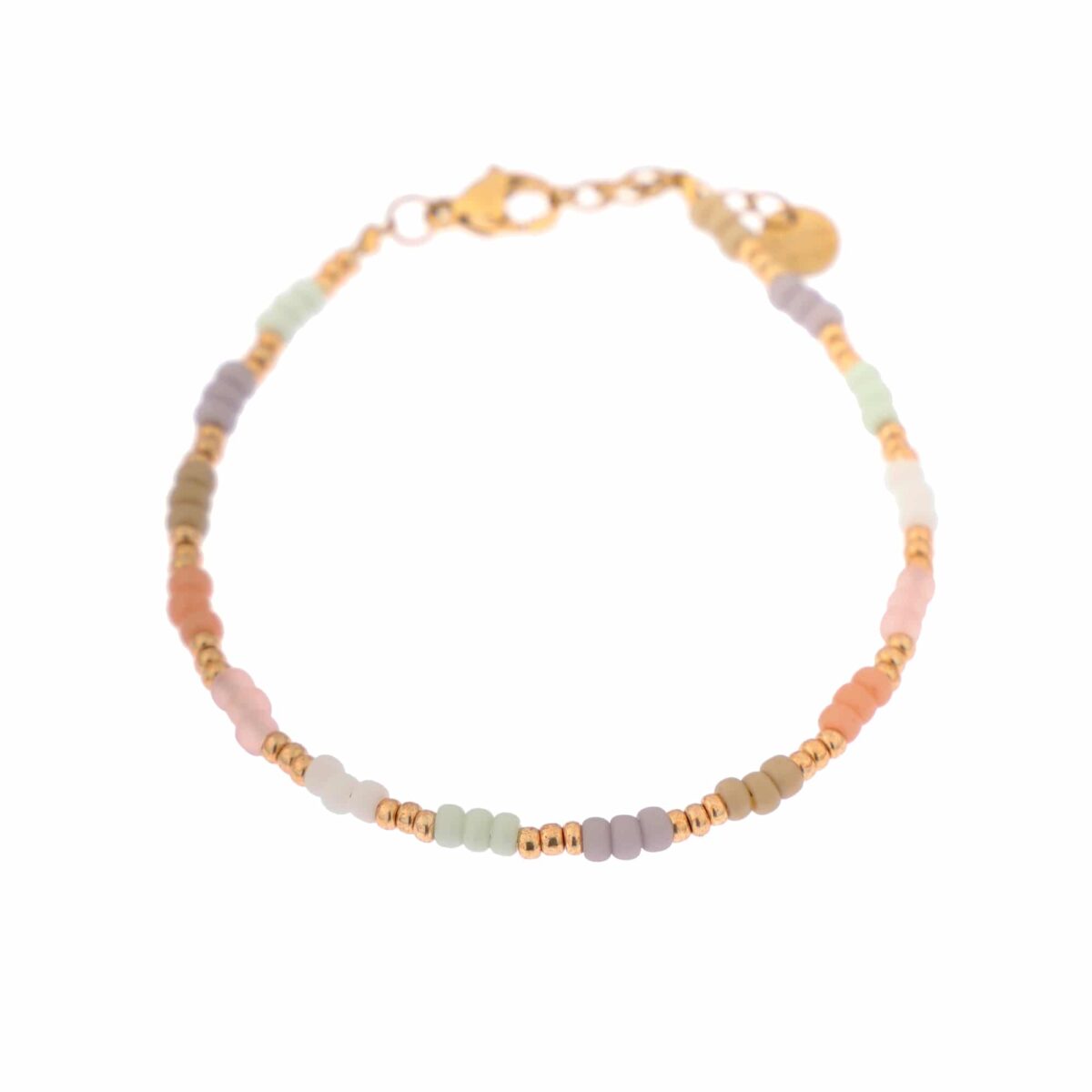 label kiki Pastel rainbow bracelet gold