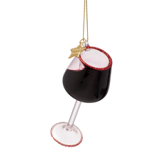 Ornament glass red wine glass classic H10cm