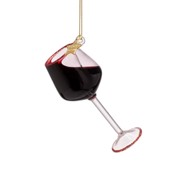 Ornament glass red wine glass classic H10cm