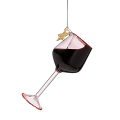 Ornament glass red wine glass classic H10cm