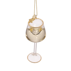 Ornament glass white wine glass classic H10cm