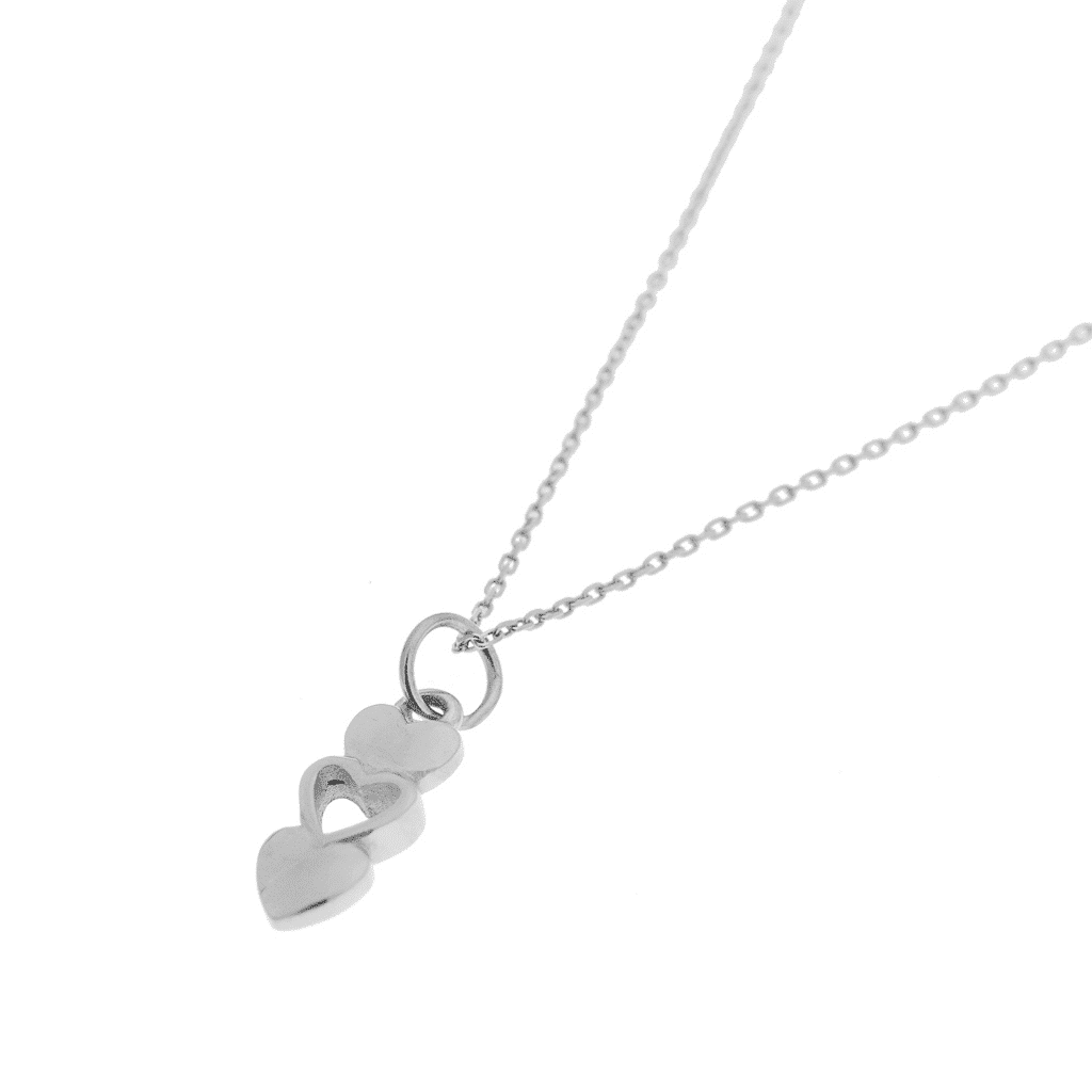 label kiki Open heart necklace silver