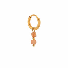 label kiki Sunny stone hoop gold