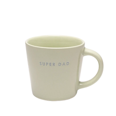 Cappuccino cup ceramic super dad green 250ml