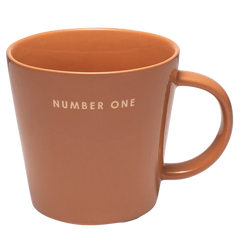 XL cup ceramic number one terracotta 500ml