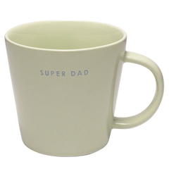 XL cup ceramic super dad green 500ml