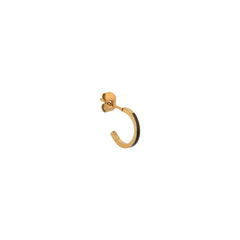 label kiki Thin black hoop gold