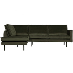 RODEO-HOEKBANK-LINKS-VELVET-DARK-GREEN-HUNTER