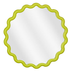 Spiegel wavy groen (D49,5cm)