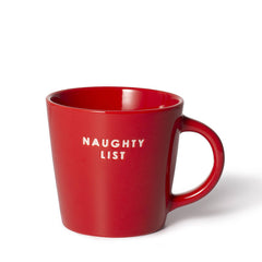 Cappuccino cup NAUGHTY LIST rood 250 ml