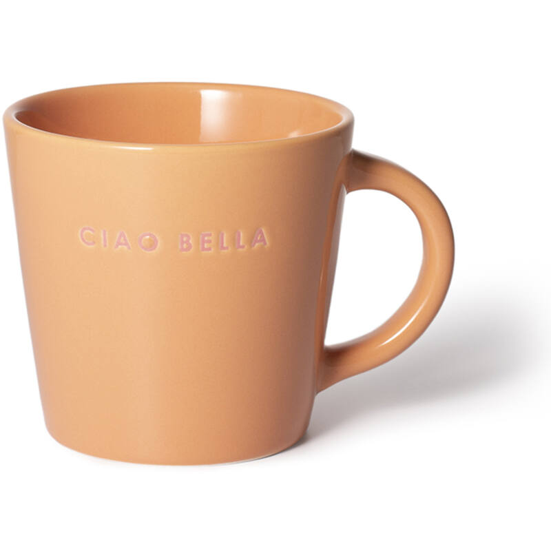 Ceramic cappuccino cup CIAO BELLA orange 250ml