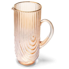 Carafe glass ripple luster amber 23.5cm