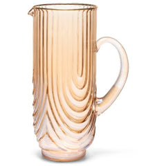 Carafe glass ripple luster amber 23.5cm