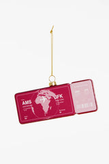 Yup Ornament Boardingpass Amsterdam - New York